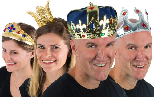 Vista 6 de Tigerdoe Kings Crown - Corona de rey real y corona de princesa - Accesorios de disfraz de reina