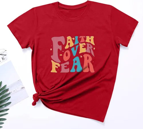 Vista 3 de Merry Christmas Shirts for Women, Christmas Short Sleeve Tshirt Xmas Cute Graphic Print Tee Tops