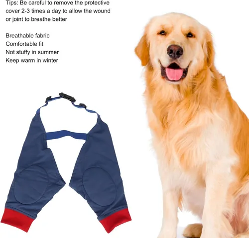 Vista 8 de Luocute Dog Front Leg Braces, Adjustable Elastic Joint Protection Sleeve