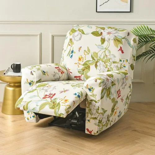 Vista 29 de Fundas para silla reclinable para silla reclinable, 4 piezas, funda para sofá reclinable con bolsillos, funda elástica antideslizante y reclinable
