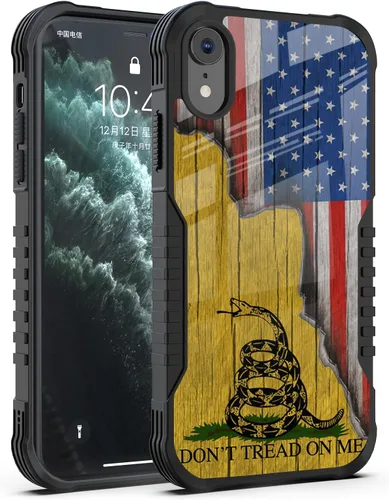 Vista 12 de Funda compatible con iPhone XR para hombres y niños, resistente a los golpes, funda de policarbonato duro de silicona suave, resistente a