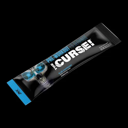 Vista 4 de JNX SPORTS The Curse! Polvo de preentrenamiento para hombres y mujeres, cafeína, beta-alanina, creatina, L-citrulina, 5 porciones, sabor a frambuesa