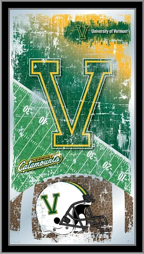 Vista 116 de Espejo de fútbol Appalachian State de 15" x 26" por Holland Bar Stool Company Appalachian State University