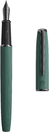 Vista 37 de erofa Picasso 916 - Pluma estilográfica negra mate con caja, bolígrafo de caligrafía doblada de titanio negro