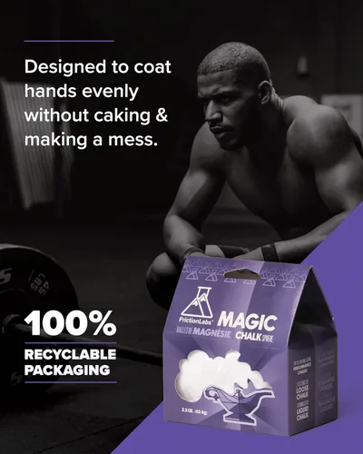 Vista 6 de Friction Labs Gym Chalk – Magic Ball, PRO Ball (Chalk Bag Sock) Non-Toxic Climbing Chalk for Bouldering, Gymnastics & More