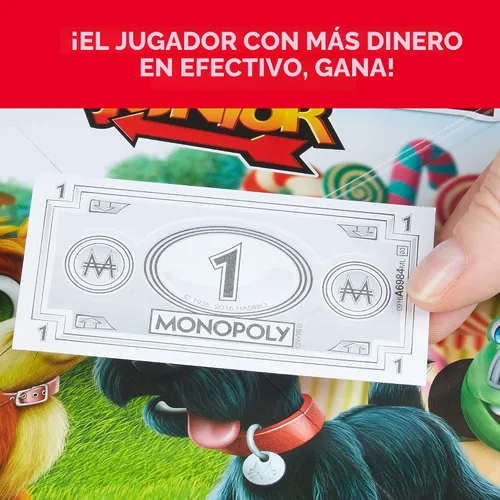 Vista 5 de Monopoly Junior - Juego de mesa para 4 jugadores, a partir de 5 años (exclusivo de Amazon)