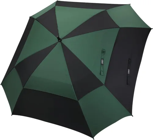 Vista 11 de G4Free Paraguas de golf extra grande de 62/68 pulgadas, cuadrado, ventilado, resistente al viento, apertura automática, doble toldo de gran