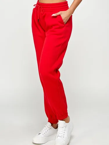 Vista 41 de IUUI Pantalones deportivos de cintura alta para mujer, con bolsillos, de algodón, holgados, atléticos