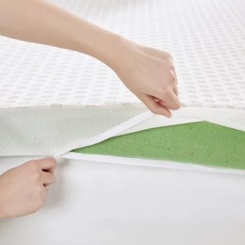 Vista 5 de Sleep Philosophy - Protector de colchón de espuma viscoelástica con gel, apto para todas las estaciones, lujoso e hipoalergénico