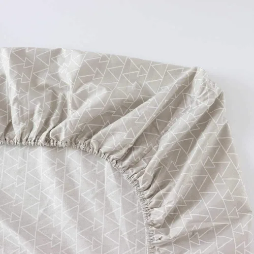Vista 4 de Juego de ropa de cama de cuna 100% algodón para bebés, niños y niñas, 3 piezas, incluye funda de edredón, sábana bajera, funda de almohada Caqui