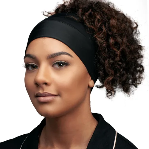 Vista 4 de Evolve Gorro de piña de satén Protege el cabello rizado o texturizado, retiene la humedad, evita el encrespamiento, conserva los rizos naturales