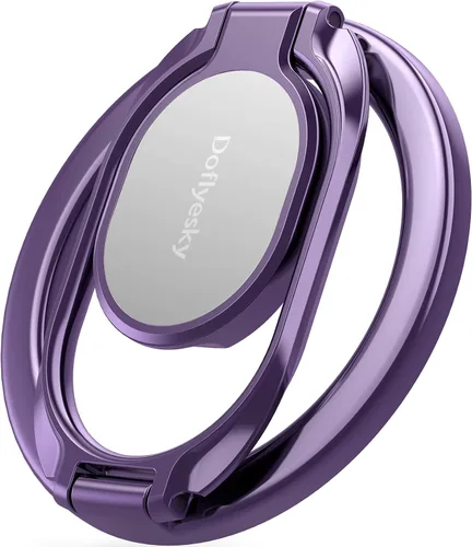 Vista 12 de Doflyesky Soporte magnético de anillo de teléfono para iPhone, soporte de agarre doble ajustable para teléfono de gimnasio y soporte extraíble