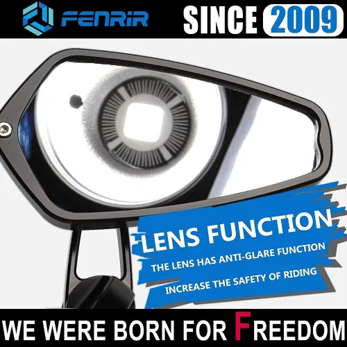 Vista 8 de FENRIR Espejo de motocicleta con adaptador para BMW RNINET F800R (2014-2020) S1000R R1200R R1250R F900R S1000RR(2008-2018) F900XR S1000XR R18 R12