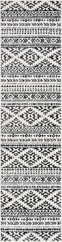 Vista 42 de SAFAVIEH Tapete decorativo de la colección Tulum de 2 x 3 pies, color negro y marfil, diseño tribal bohemio marroquí, no desprende pelo y es