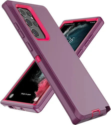Vista 38 de Gurible - Funda para Samsung Galaxy S21 Plus, protección resistente de 3 capas, a prueba de golpes, a prueba de polvo, antiarañazos, con cubierta