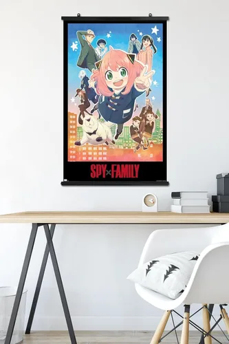 Vista 5 de Trends International Spy x Family - Póster de pared Anya Key Art, 34 pulgadas de largo x 22.4 W, paquete de póster y clip