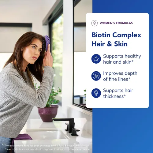 Vista 2 de Pure Encapsulations Complejo de biotina para cabello y piel Complejo de biotina para un cabello saludable y apoyo a la piel 60 cápsulas