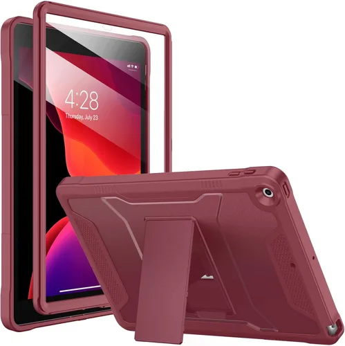 Vista 26 de Soke Funda para iPad de 9ª/8ª/7ª generación de 10.2 pulgadas (versión 2021/2020/2019), con protector de pantalla integrado y soporte, funda