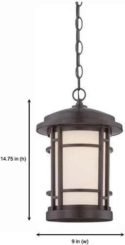 Vista 3 de Designers Fountain LED22434-BNB Barrister - Linterna colgante LED de 9 pulgadas