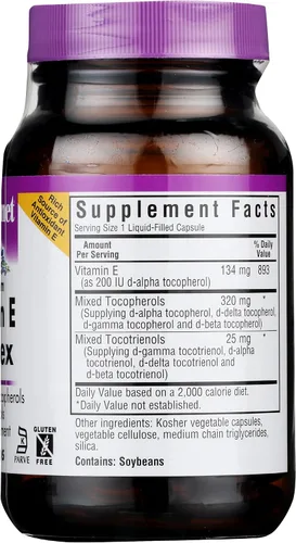 Vista 7 de BlueBonnet Full Spectrum Natural Vitamina E Complex Cápsulas líquidas, 30 unidades (743715006003)