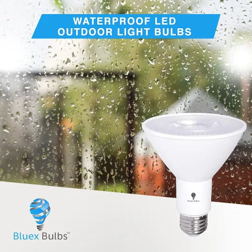 Vista 4 de Paquete de 2 bombillas LED PAR30 de inundación del anochecer al amanecer para exteriores con sensor de fotocélula, 12W equivalente a 100 vatios