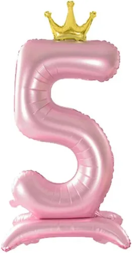 Vista 19 de Globos azules con el número 1 de 42 pulgadas con corona, globos de primer cumpleaños para niños y niñas, suministros de decoración de fiesta de Azul