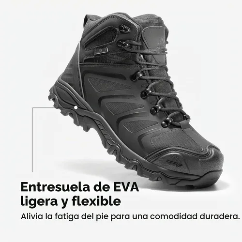 Vista 7 de NORTIV 8 Botas de trabajo impermeables para hombres botas de construcción de seguridad con punta de acero ARMADILLO-STL Botas de construcción