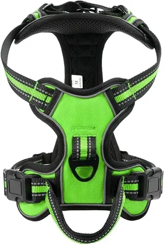 Vista 10 de Adjustable Reflective Dog Harness Vest - No Pull, Soft & Breathable for Small, Medium & Large Dogs(Black,Small)