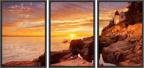 Vista 16 de wall26 Lienzo enmarcado para pared, juego de arte de noche estrellada sobre montañas, cielo nocturno tranquilo, naturaleza, desierto, fotografía