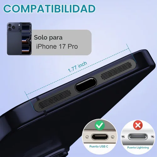Vista 2 de Tapón Antipolvo USB C, Cubierta de Puerto USB C Tipo C Tapón Cubierta de Puerto de Carga Cubierta Antipolvo de Altavoz, Accesorios para iPhone 17