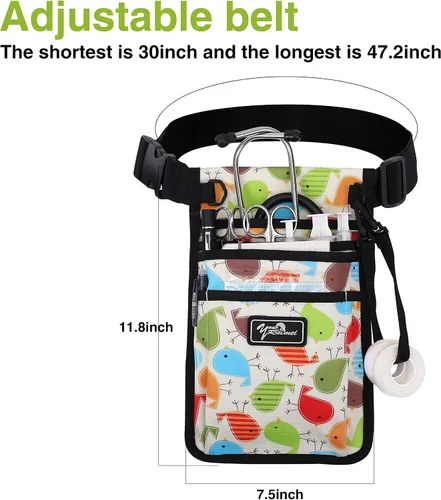 Vista 4 de Paquete de riñonera para el trabajo,Kit práctica bolsa de cintura para enfermeras,Fanny Pack para básicos,Bolsa organizadora de cinturón de utilidad