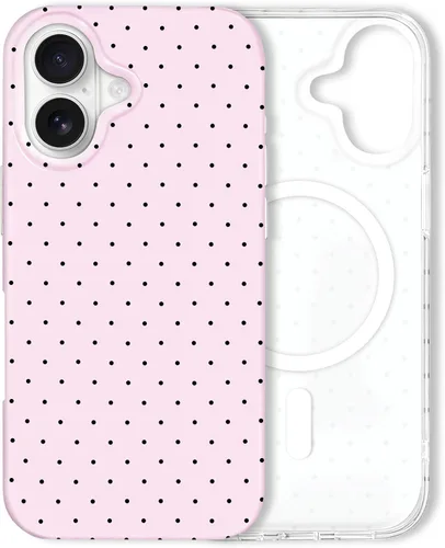 Vista 167 de Hython Funda para iPhone Air, diseño estético de lunares lindos, funda simple de 6.5 pulgadas, delgada, antiarañazos, parachoques de TPU suave, a