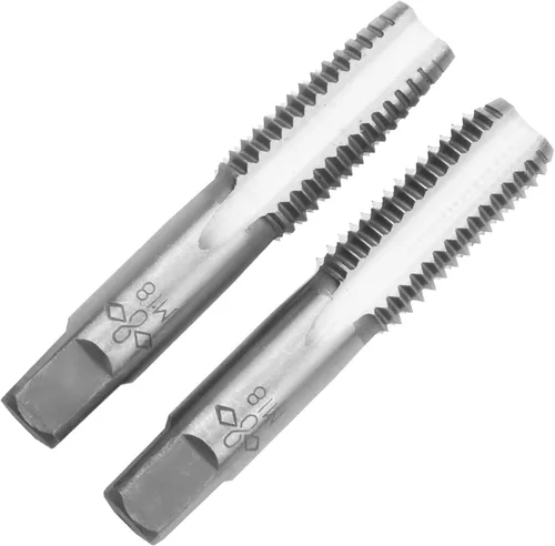 Vista 26 de M2 X 0.4 Mano métrica de grifo, mano derecha M2 X 0.016 in roscado mano grifo 1 par M2 X 0.4 Hand Tap 1Pair, Made of Alloy Tool Steel, Includes a