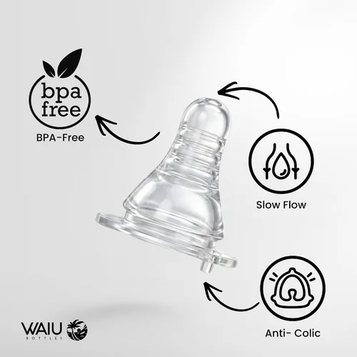 Vista 6 de Waiu - Biberón aislado de acero inoxidable de 4 onzas, mantiene las bebidas frías 24 horas, calientes 8 horas, sin BPA, aislado al vacío, biberón