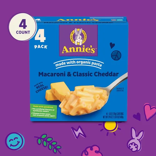 Vista 6 de Annie's Pasta con forma de conejito Macarrones con Queso