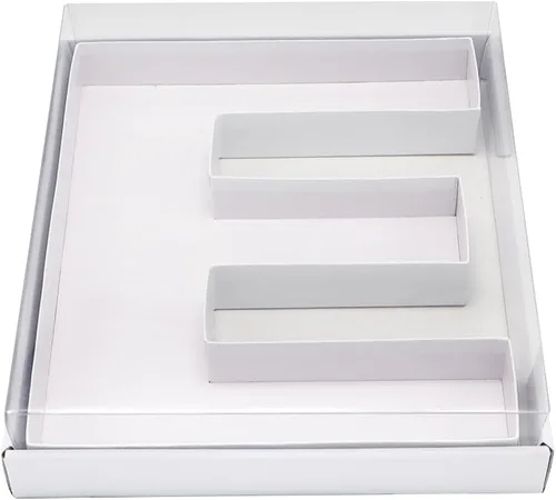 Vista 24 de WENPACK 2025 - Caja de regalo de cartón con forma de tapa transparente (negro, tapa graduada)