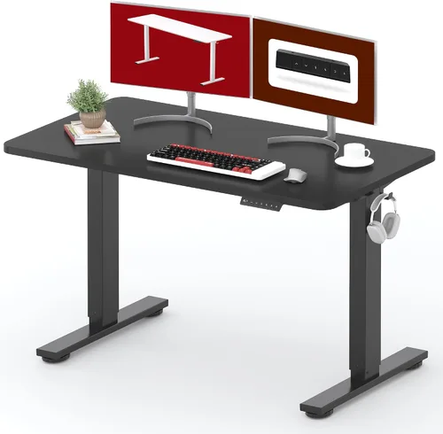 Vista 16 de SANODESK - Escritorio de pie móvil de una pieza con resorte de gas de 32 x 20 pulgadas