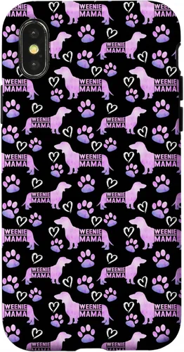 Vista 5 de Dachshund Mom Weenie Mama Weiner Dog - Funda de regalo para iPhone 16, color rosa