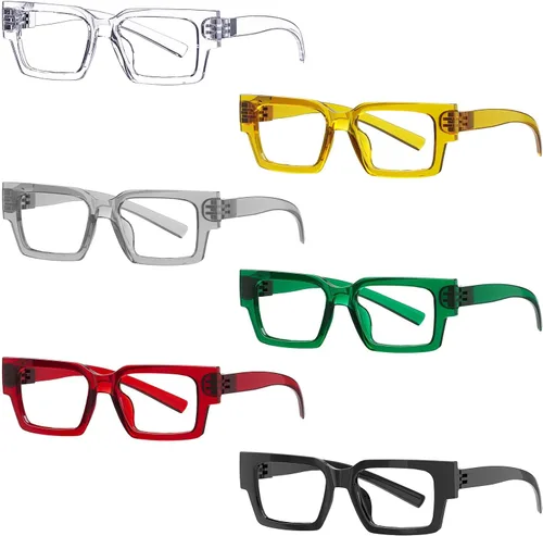 Vista 19 de Eyekepper Gafas de luz azul para hombre y mujer, paquete de 6 lentes Pilot