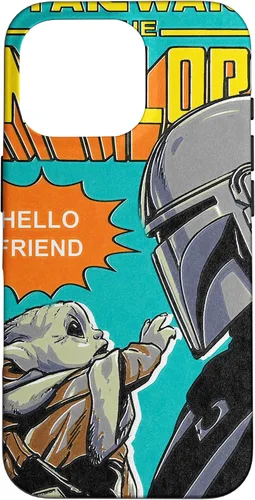 Vista 20 de Funda para iPhone 14 Pro Max Star Wars The Mandalorian Mando y el Niño