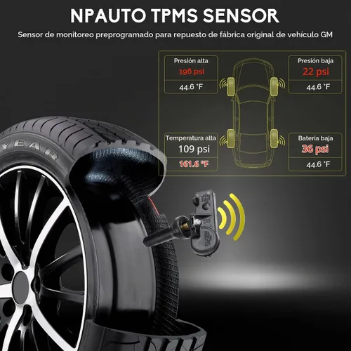 Vista 5 de Sensor de presión de neumáticos TPMS para Ford F150 06-08 Explorer Mustang