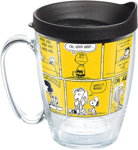Vista 14 de Tervis Peanuts™ - Vaso aislado 70th Comic Strip de 16 onzas, transparente