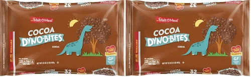 Vista 10 de Malt-O-Meal Cocoa Dyno Bites® sin gluten para niños, cereal para el desayuno tamaño familiar en bolsa a granel, 25 onzas - 1 unidad (paquete de 2)