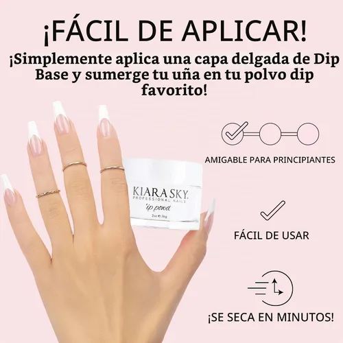 Vista 2 de Kiara Sky Polvo para Inmersión Essentials 2 oz, Transparente