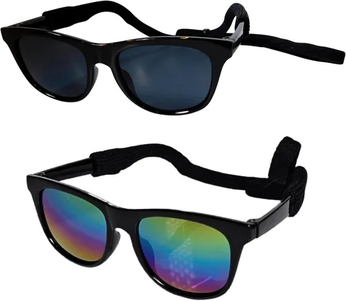 Vista 16 de G006 - Lentes de sol para disfraz de perro mascota de los años 80, para sesión de fotos, razas medianas de 20 a 40 libras