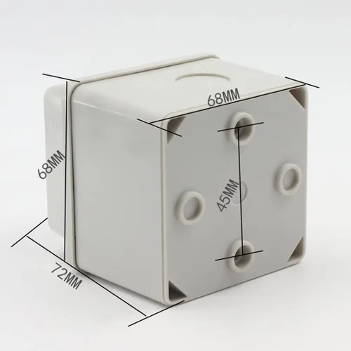 Vista 2 de 1 interruptor selector de cambio universal, con caja impermeable, interruptor de alimentación dual, 3 posiciones, 4 terminales, interruptor