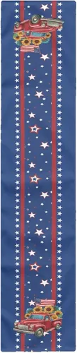 Vista 15 de GLENLCWE Camino de mesa con la bandera de Estados Unidos, Día de la Independencia de Estados Unidos, patriótico para fiestas, sala de estar, cocina