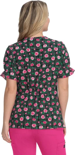 Vista 2 de KOI Betsey Johnson B126PR - Camiseta médica Canola para mujer