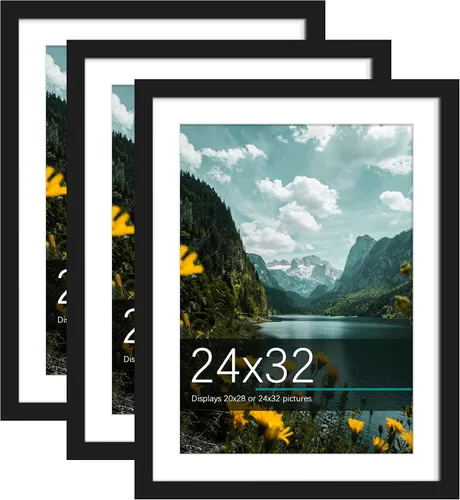 Vista 29 de Picrit Paquete de 3 portarretratos de 20 x 20 pulgadas, póster de 16 x 16 pulgadas con paspartú o de 20 x 20 pulgadas sin paspartú para montaje