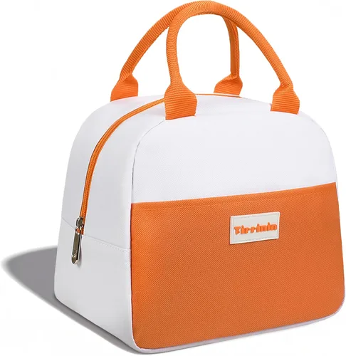 Vista 11 de Tirrinia Bolsas de almuerzo para mujeres y hombres, bonita bolsa de almuerzo aislada, lonchera moderna para adultos, bolsa de almuerzo reutilizable
